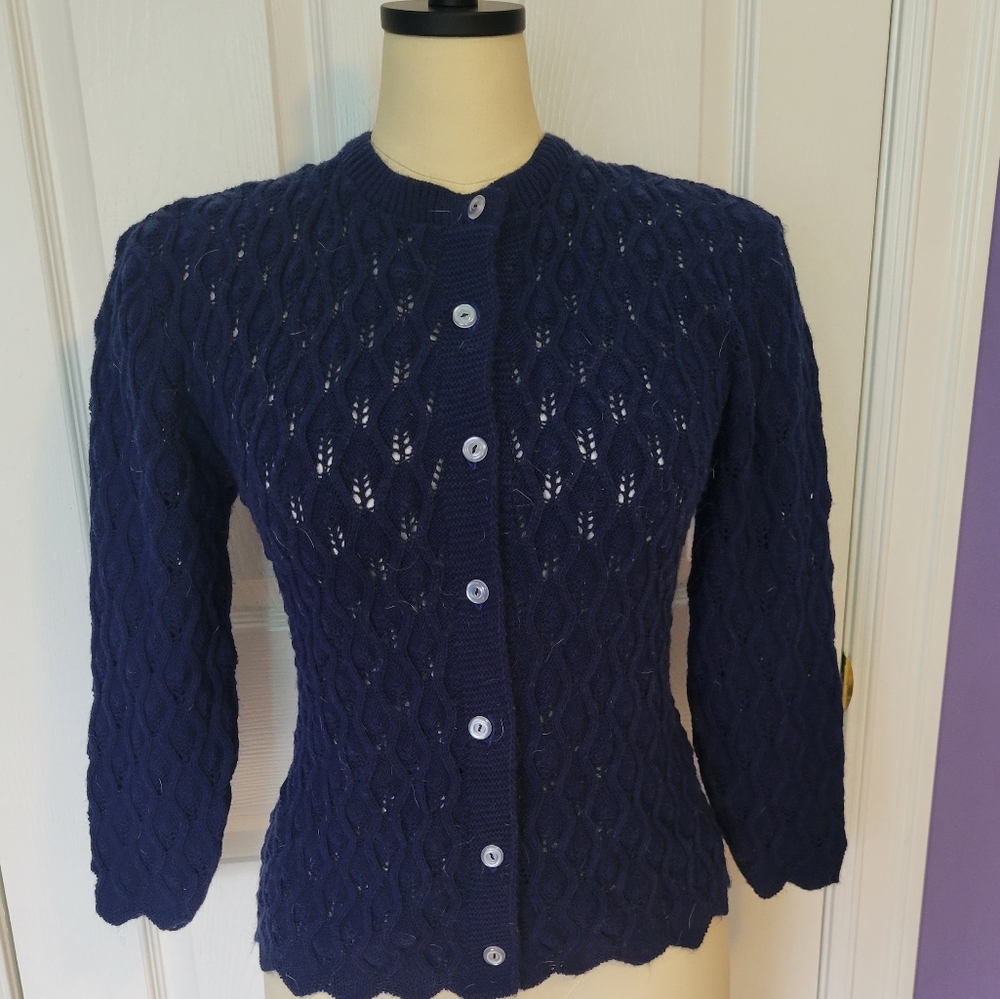 Vintage Improved Living Navy Sweater